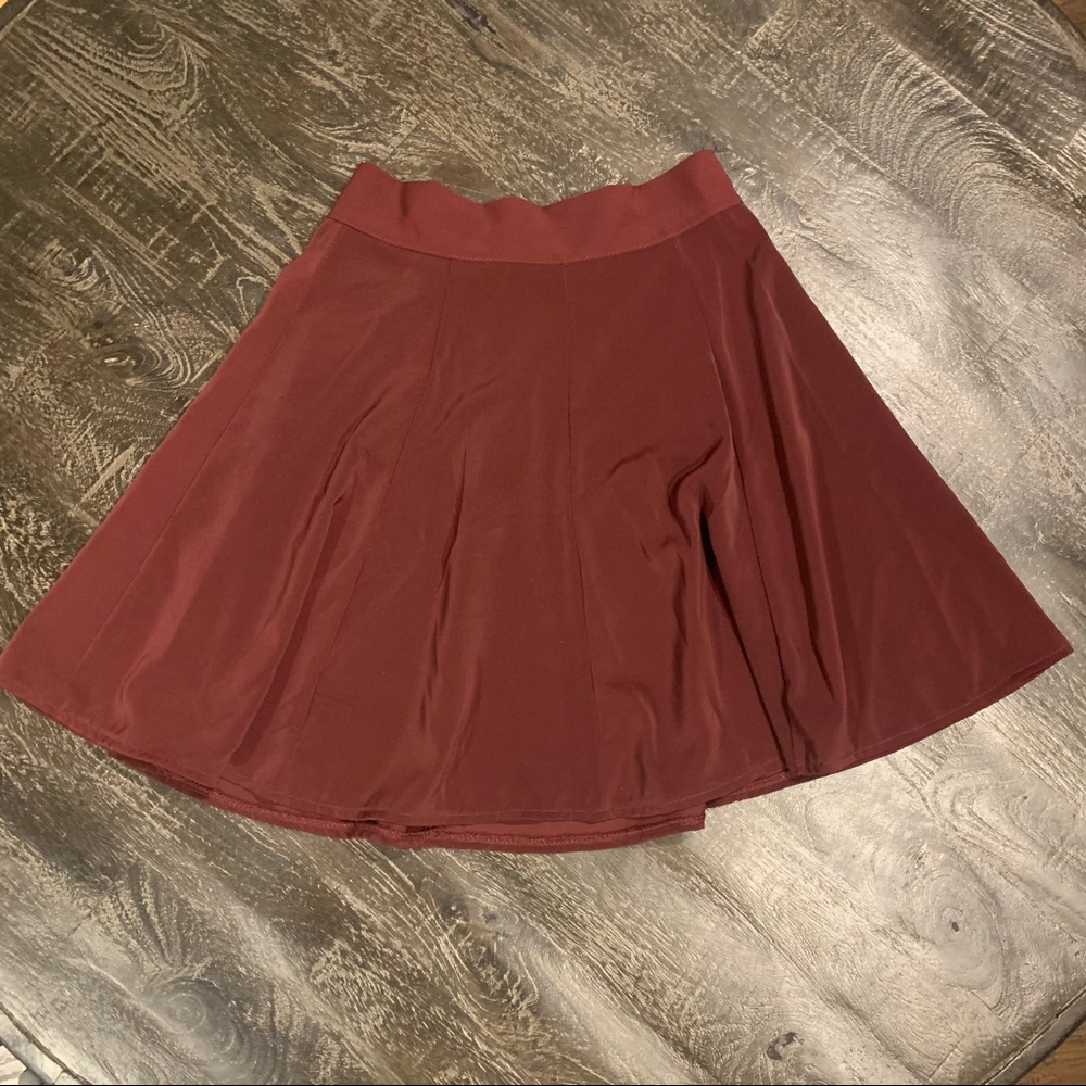 Brandy Melville Burgandy Skirt